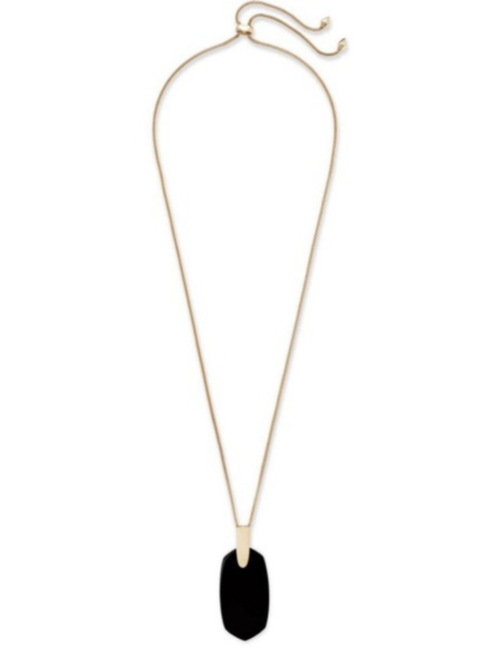 Kendra Scott Inez Black Pendant Necklace